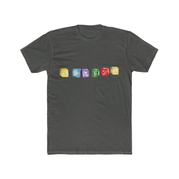 Watercolor on the Spectrum - Men's Cotton Crew Tee - Image 3
