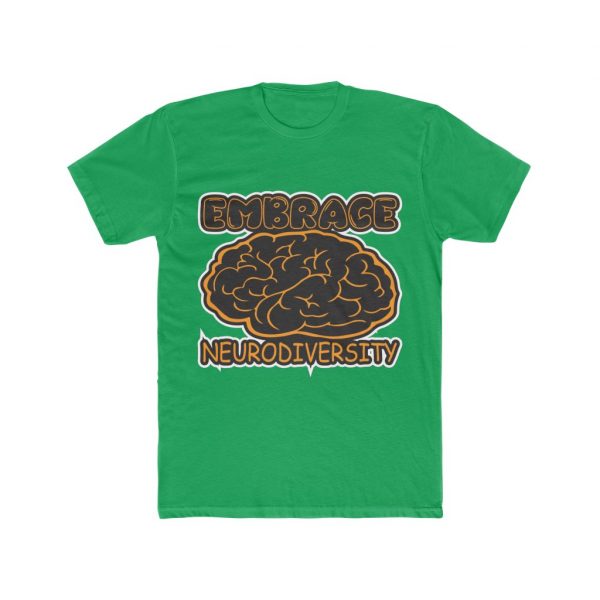 Embrace Neurodiversity - Men's Cotton Crew Tee - Image 3