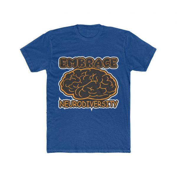Embrace Neurodiversity - Men's Cotton Crew Tee - Image 4
