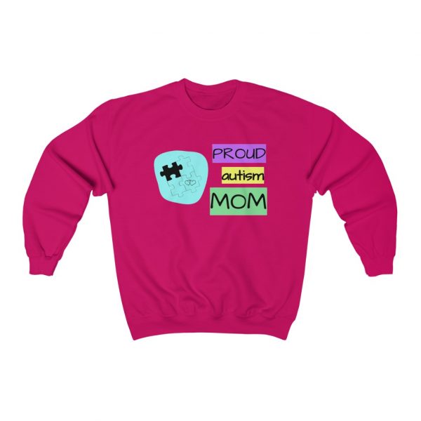 Autism Pride for Moms - Heavy Blend™ Crewneck Sweatshirt - Image 5