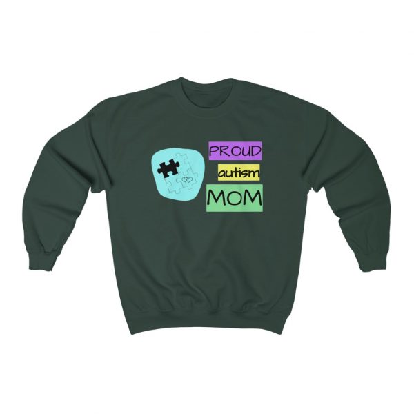 Autism Pride for Moms - Heavy Blend™ Crewneck Sweatshirt - Image 3