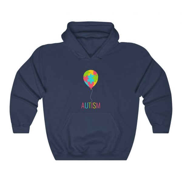 CK Autism Balloon Classic Hoodie - Unisex, Heavy Blend™ Hooded Sweatshirt - Image 5