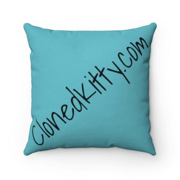 Cloned Kitty Faux Suede Square Pillow - Image 2