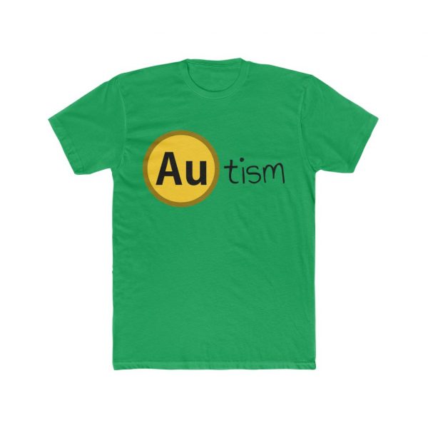 Golden Autism - Men's Cotton Crew Tee - Image 4