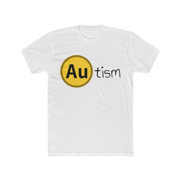 Golden Autism - Men's Cotton Crew Tee - Image 2