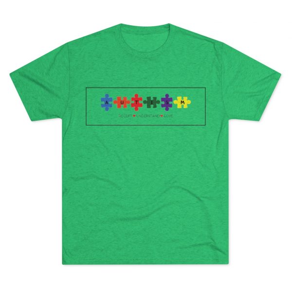 Accept, Understand, Love - Men's Tri-Blend Crew Tee - Image 5