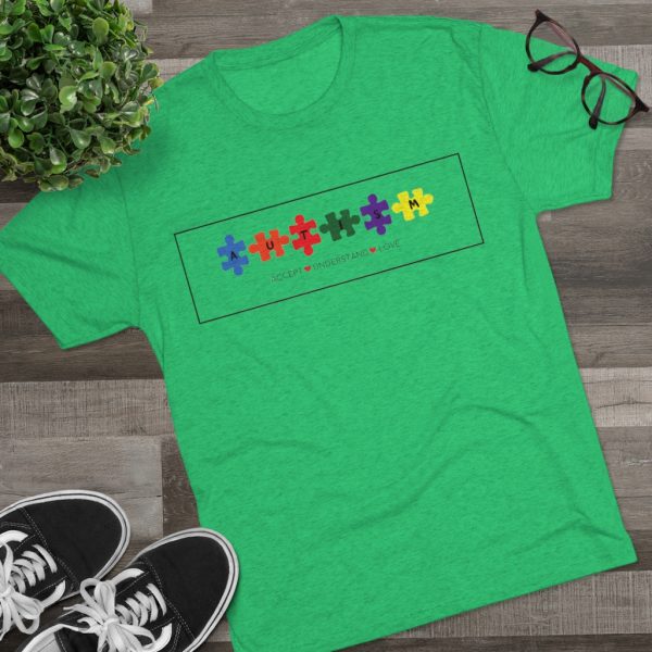 Accept, Understand, Love - Men's Tri-Blend Crew Tee - Image 7
