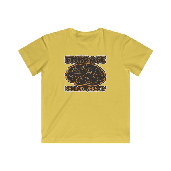 Kids Embrace Neurodiversity T-Shirt - Kids Fine Jersey Tee