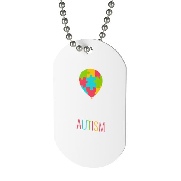 Autism Balloon - Dog Tag