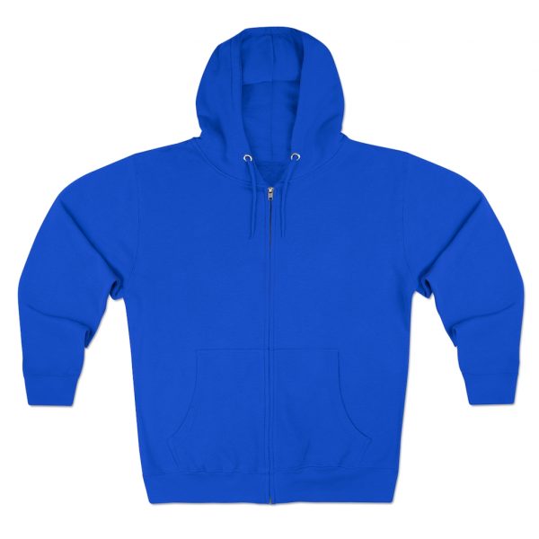 Straight Ally Zip Up Hoodie - Unisex Premium Full Zip Hoodie - Image 6