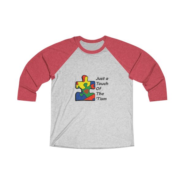 Just a Touch - Unisex Tri-Blend 34 Raglan Tee - Image 3