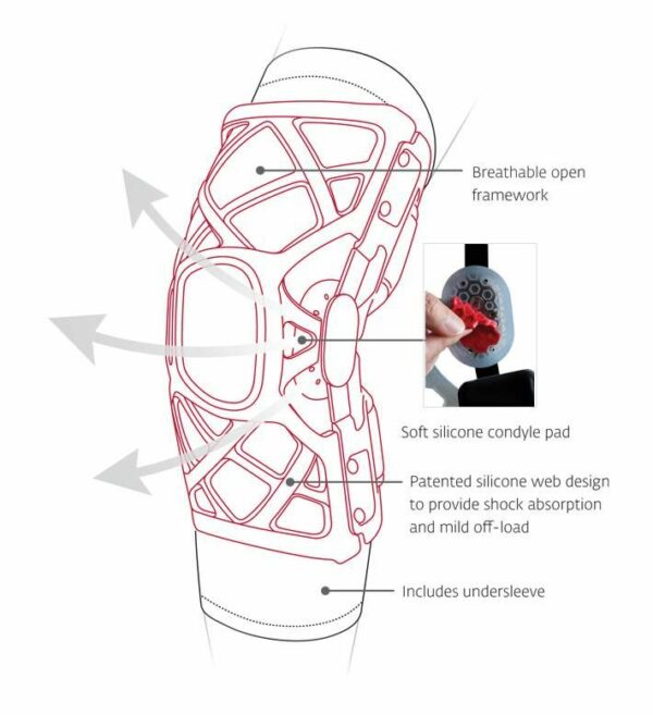 DonJoy OA Reaction WEB Knee Brace - Image 3