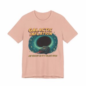 Galactic Inflation - Retro Space Theme Unisex Tee