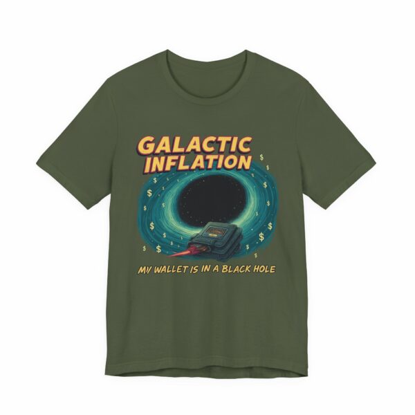 Galactic Inflation - Retro Space Theme Unisex Tee - Image 10