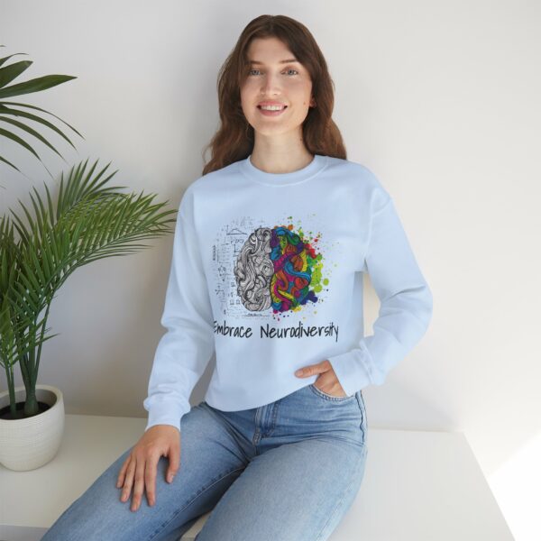Embrace Neurodiversity - Unisex Heavy Blend™ Crewneck Sweatshirt - Image 6
